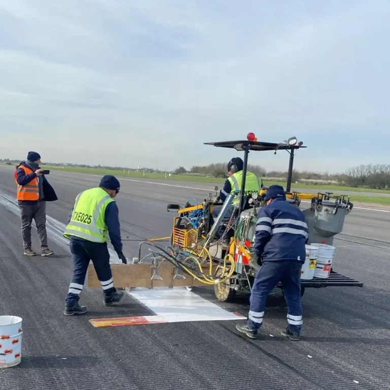 Demarcación horizontal en Pistas del Aeropuerto Internacional de Ezeiza2